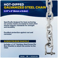 Anchor Rode - 5/16" x 50' Rope & 1/4" x 2' Galvanized Chain - Hand-Spliced - Five Oceans