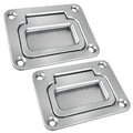 3" x 2-1/4" Flush Hatch Ring Pull, Stainless Steel, 2-Pack