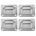 3" x 2-1/4" Flush Hatch Ring Pull, Stainless Steel, 4-Pack
