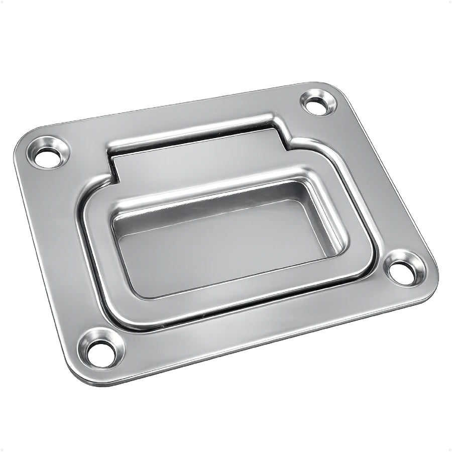 3" x 2-1/4" Flush Hatch Ring Pull, Stainless Steel