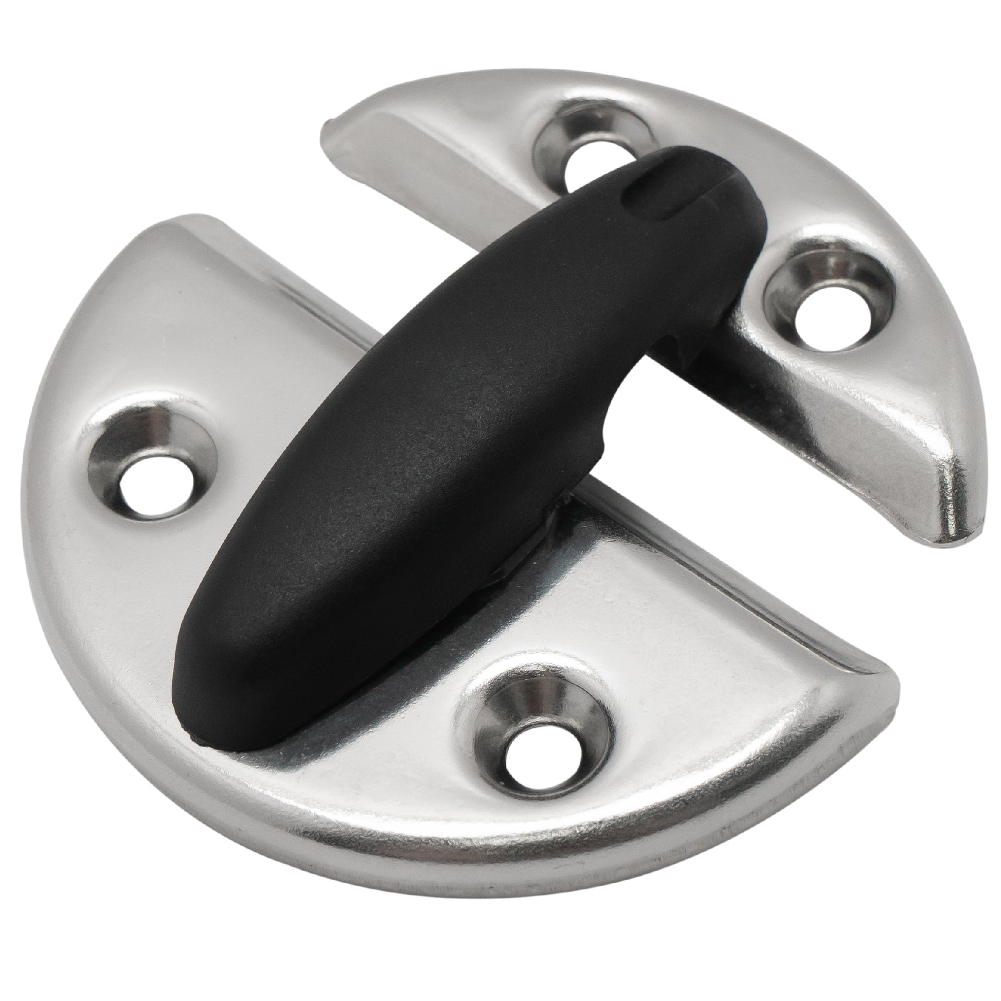 Boat Door Latch Round 2-3/8" Stainless Steel - FO556 - Five Oceans