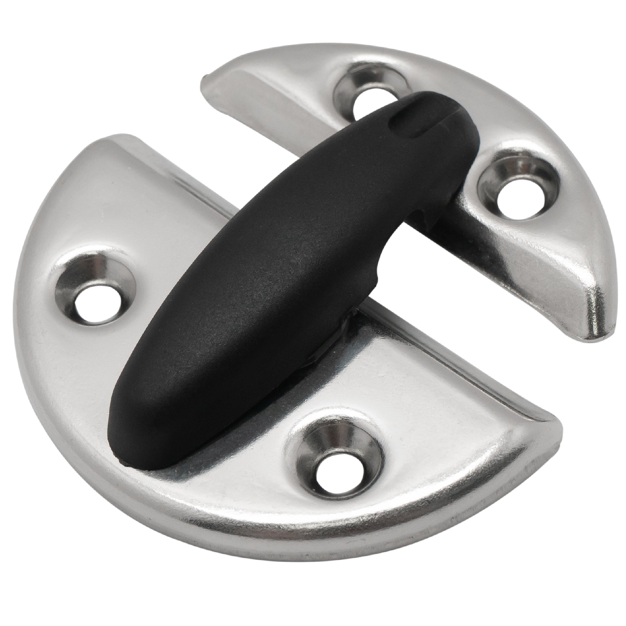 Boat Door Latch Round 2-3/8" Stainless Steel - FO556 - Five Oceans