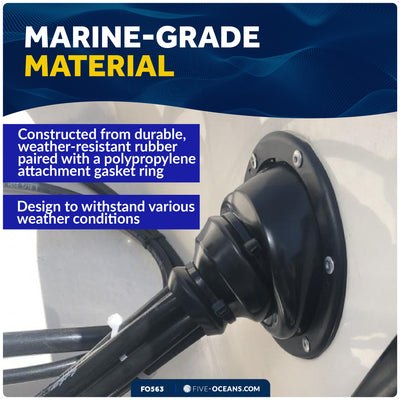 5-1/2" Rubber Motor Well Cable Boot - FO563 - Five Oceans