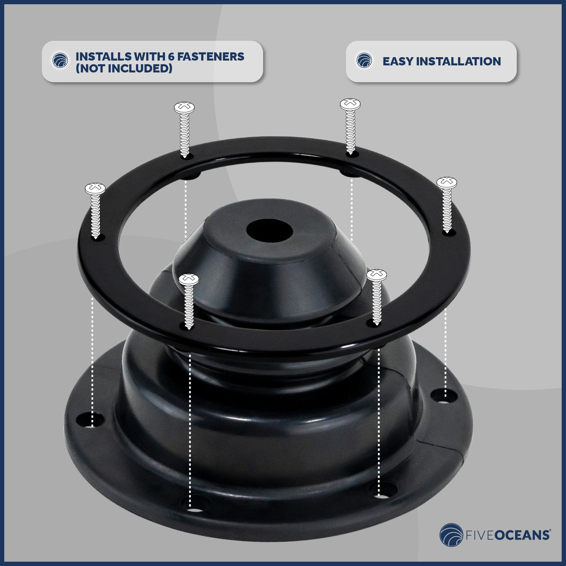 Rubber Motor Well Cable Boot, 5-1/2" - FO563 - Five Oceans