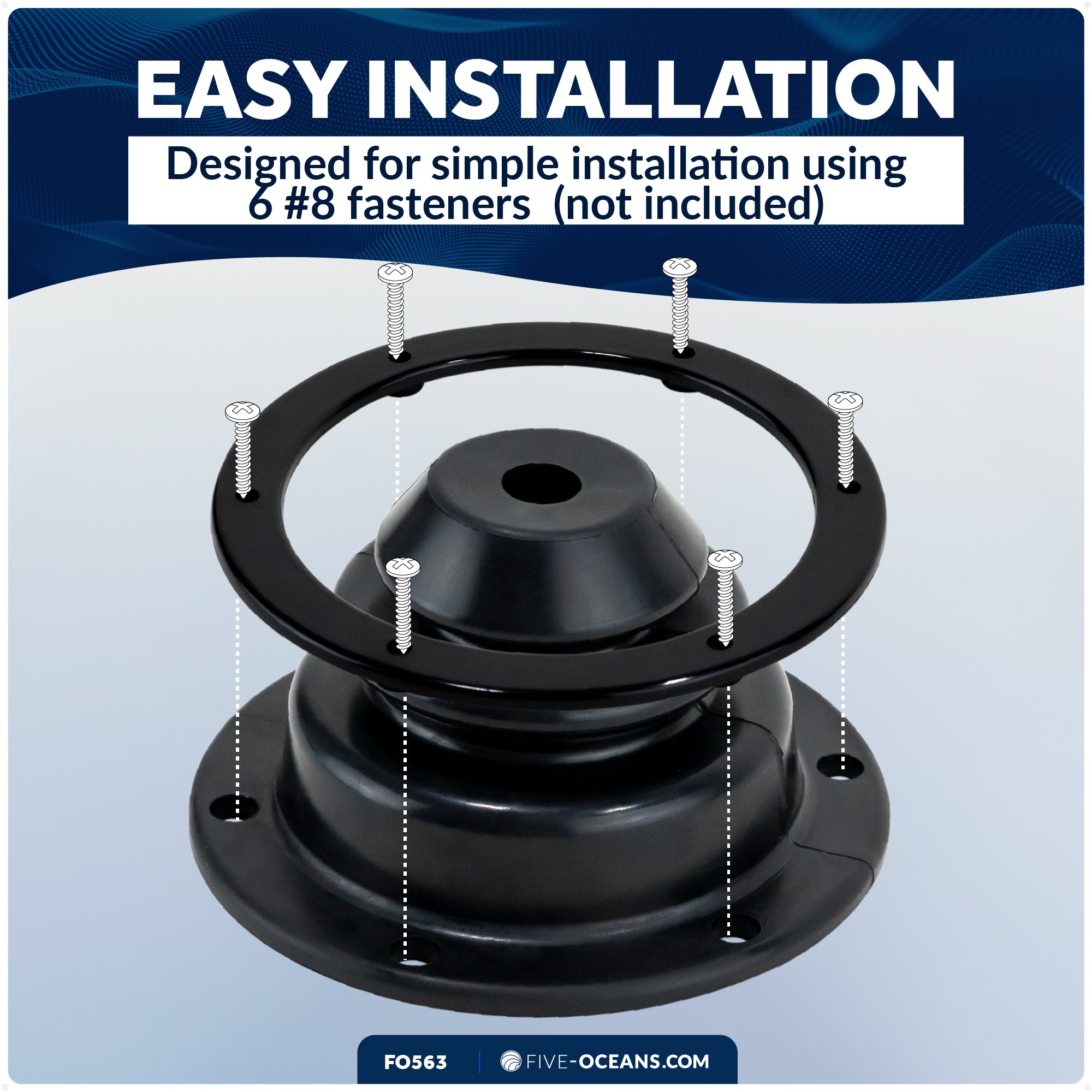 Rubber Motor Well Cable Boot, 5-1/2" - FO563