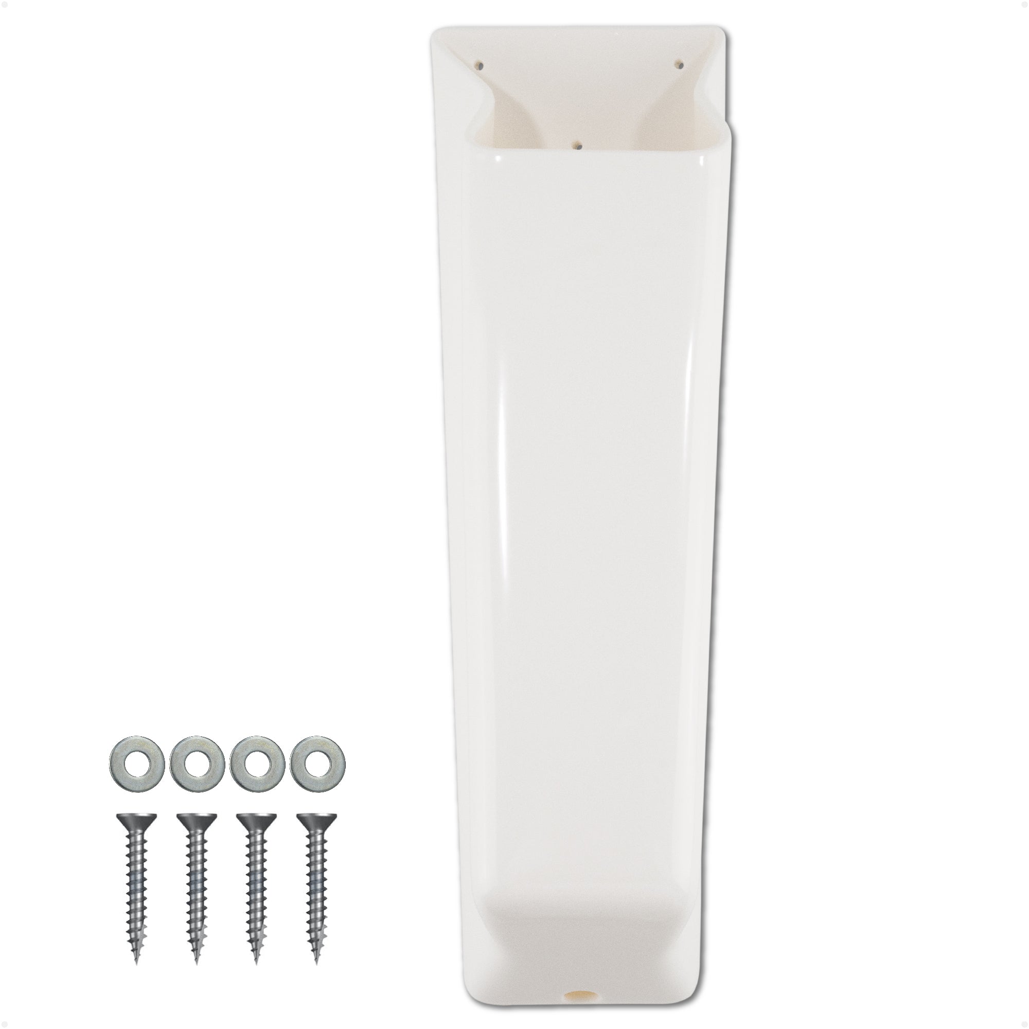 9-1/2" Winch Handle Holder, White PVC - FO570 - Five Oceans