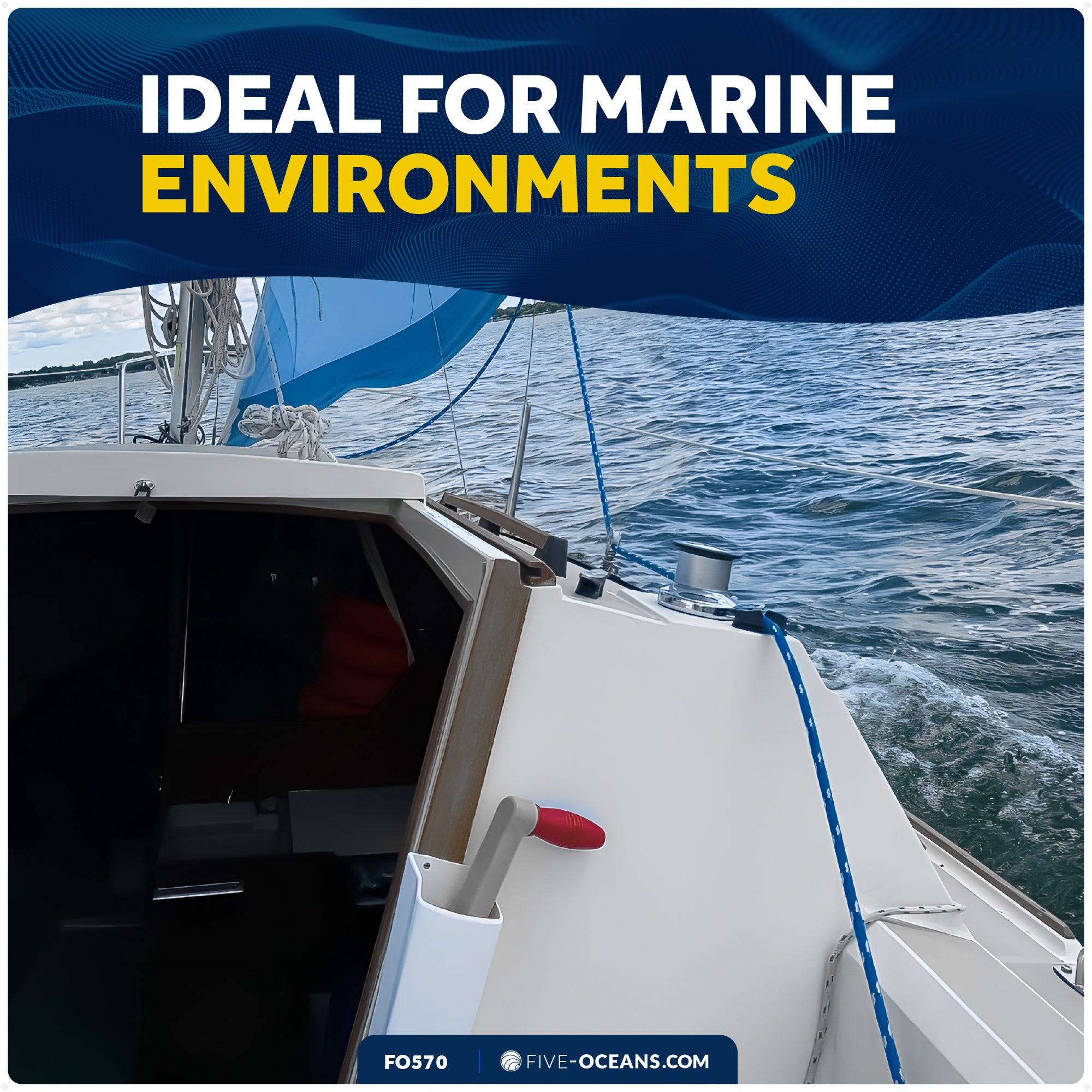 Winch Handle Holder, 9-1/2" Length - FO570 - Five Oceans