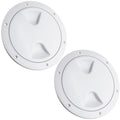 8" Deck Plate, Round, White 2-Pack - FO571-M2 - Five Oceans