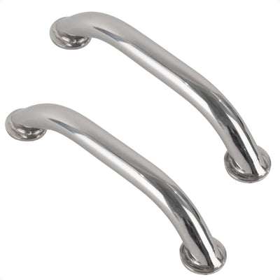 9" Grab Handle, AISI 316 Stainless Steel, 2-Pack