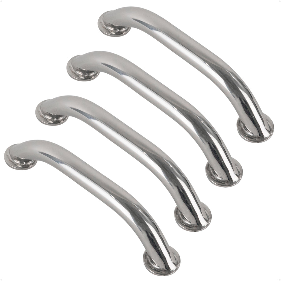 9" Grab Handle, AISI 316 Stainless Steel, 4-Pack - FO577-M4 - Five Oceans