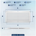 6-Slotted Louvered Ventilators, 4-7/8" x 10-1/4", White, 2-Pack - FO590 - Five Oceans