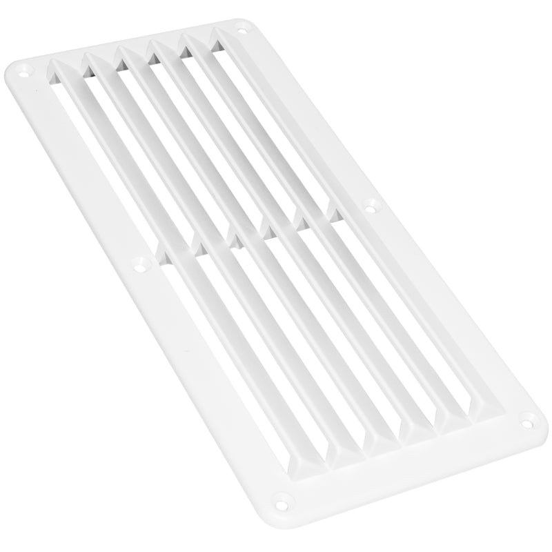 6-Slotted Louvered Ventilators, 4-7/8" x 10-1/4", White - FO590 - Five Oceans