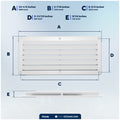 6-Slotted Louvered Ventilators, 4-7/8" x 10-1/4", White - FO590 - Five Oceans