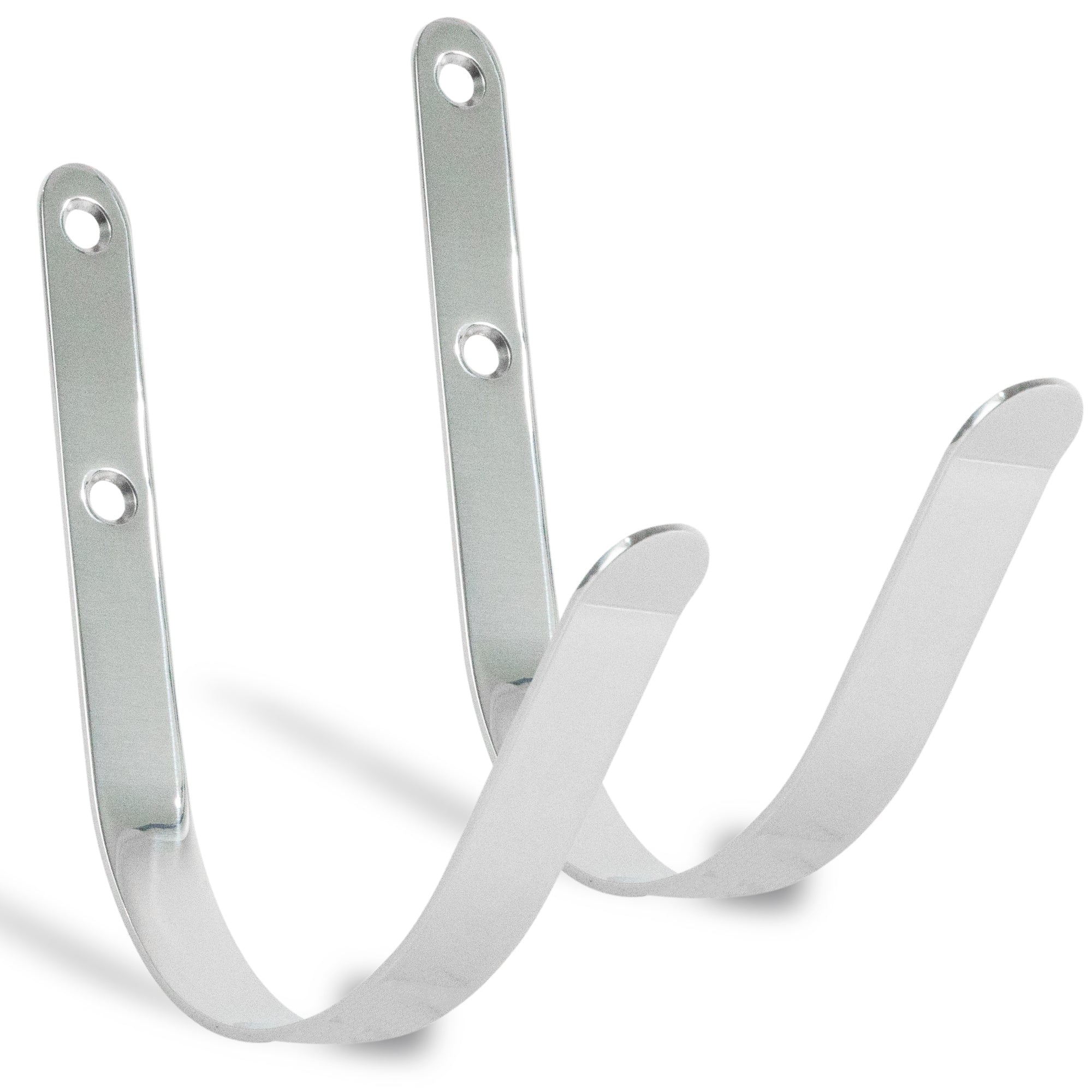Ring Buoy Bracket Holder, Stainless Steel, Flat Mount - 2-Pack - FO626-M2