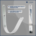 Ring Buoy Bracket Holder, Stainless Steel, Flat Mount - 2-Pack - FO626-M2 - Five Oceans