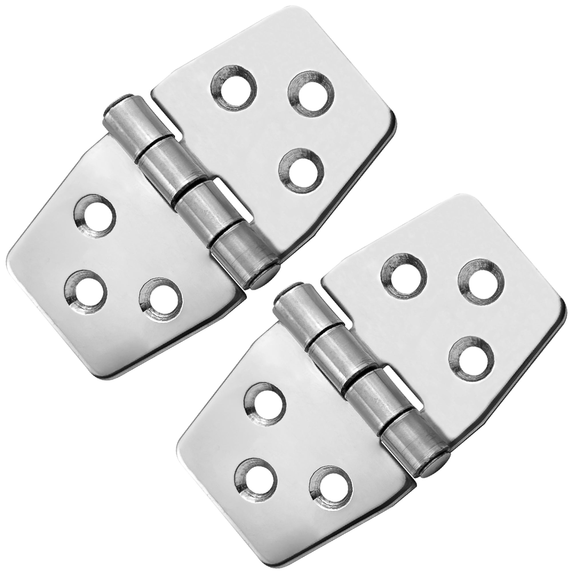 Door Hinge 3" x 1-9/16", AISI 316 Stainless Steel, 2-Pack - FO628-M2