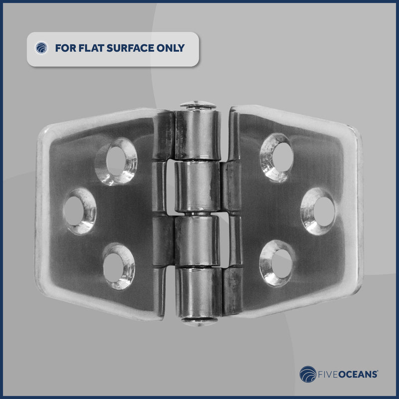 Door Hinge 3" x 1-9/16", AISI 316 Stainless Steel, 4-Pack - FO628-M4 - Five Oceans
