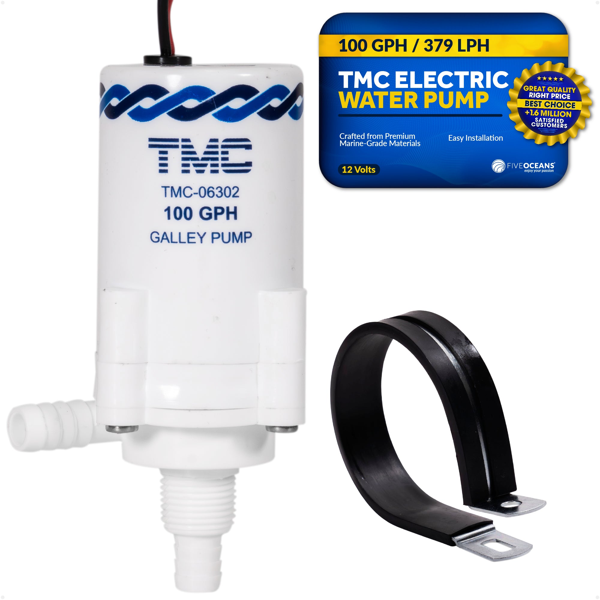 TMC Replacement Electric Galley Water Pump, 12V DC - FO739 - Five Oceans