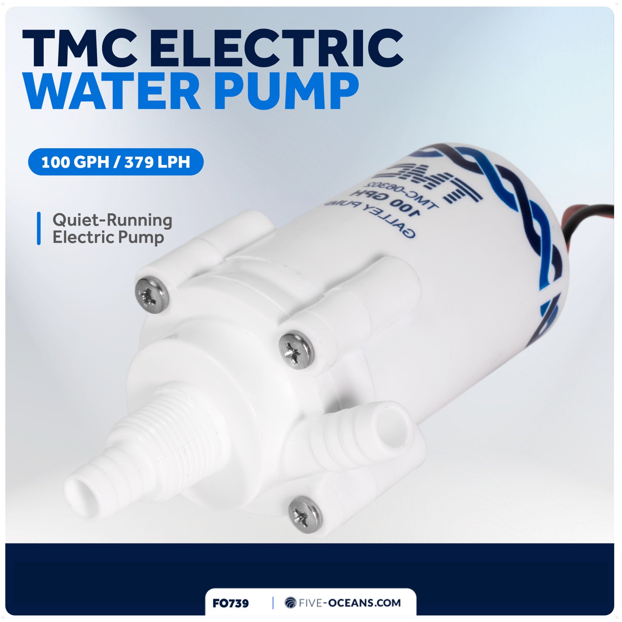TMC Replacement Electric Galley Water Pump, 12V DC - FO739 - Five Oceans