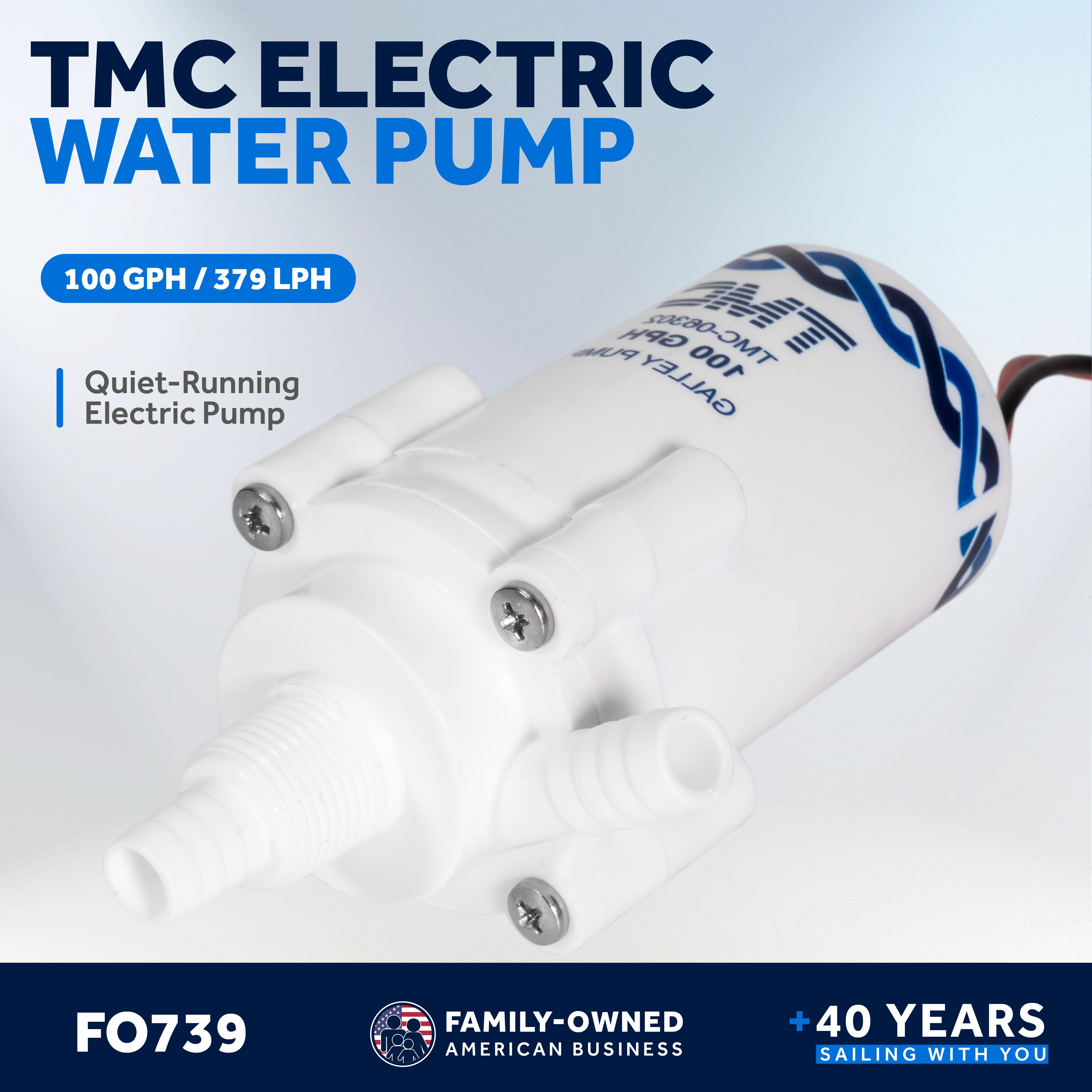 TMC Replacement Electric Galley Water Pump, 12V DC - FO739