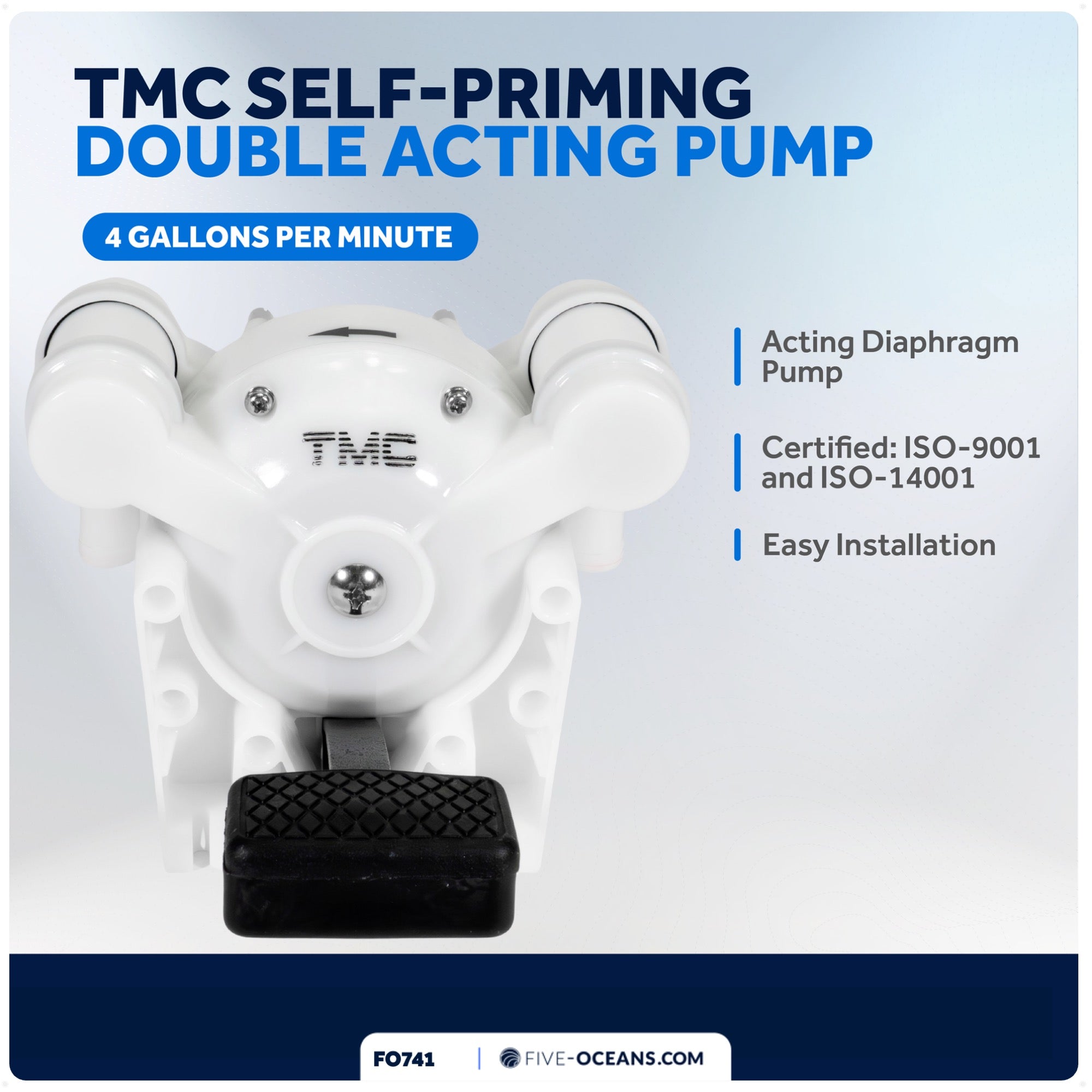 TMC Self-Priming Double Acting Diaphragm Pump - FO741 - Five Oceans
