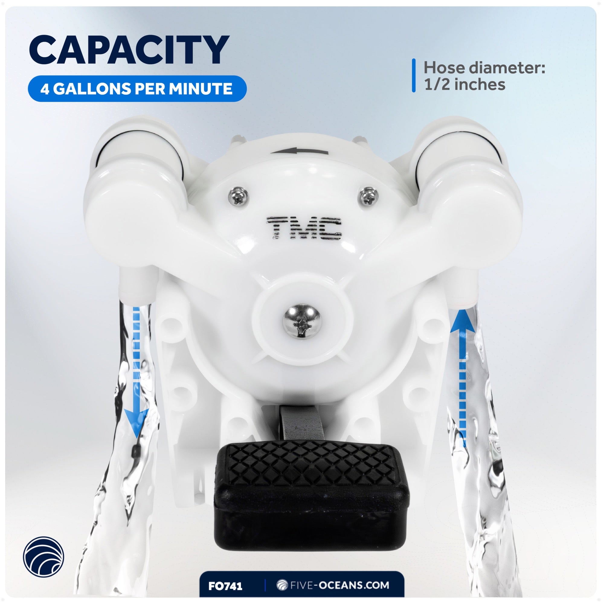 TMC Self-Priming Double Acting Diaphragm Pump - FO741 - Five Oceans