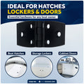 Hatch & Door Hinges 2-7/8" x 1-3/8", Black Nylon, 4-Pack - FO80-M4 - Five Oceans