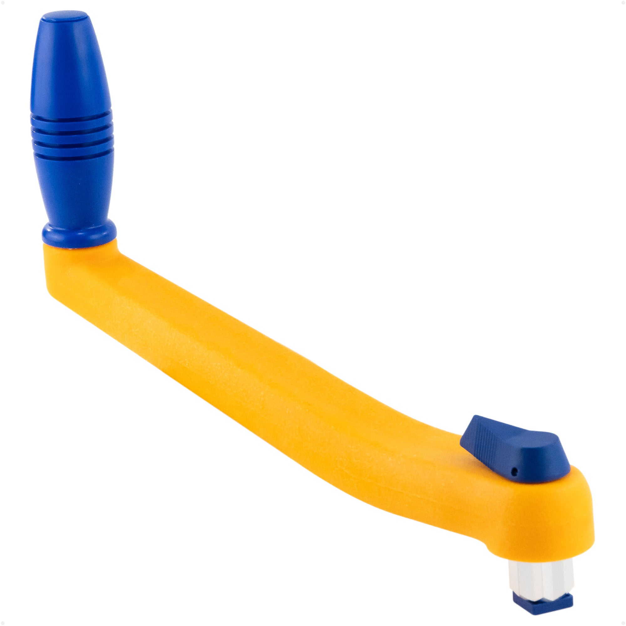 8" Universal Floating Winch Handle, Lock-In Mechanism, Orange & Blue - FO86 - Five Oceans