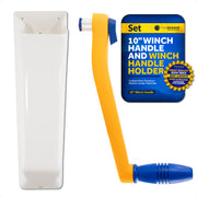 10" Sailboat Winch Handle and Winch Handle Pocket Set - FO87-570 - Five Oceans