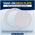 3" Cowl Vent with Snap-On Deck Plate & Cover, 2-Pack - FO88-M2 - Five Oceans