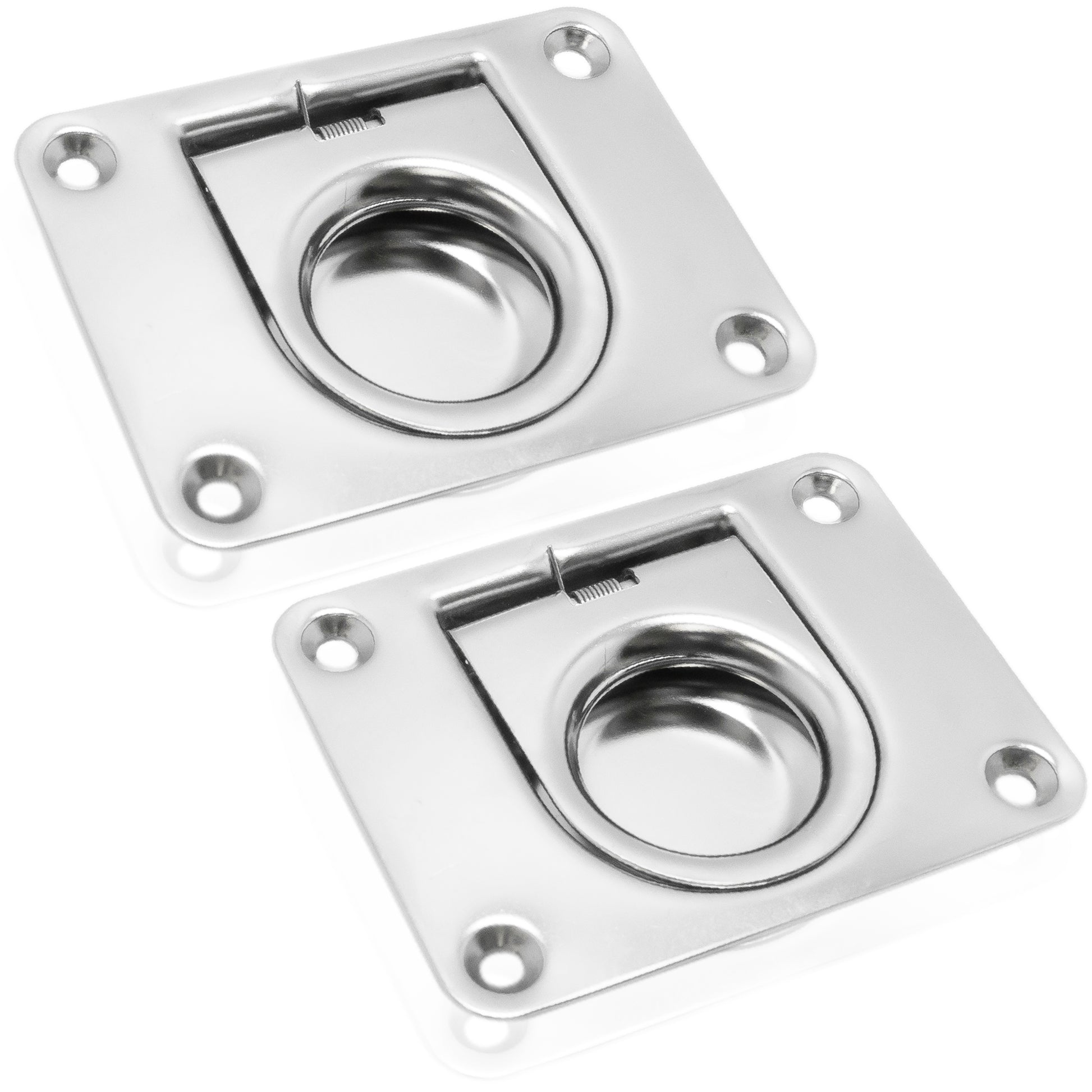 Rectangular Recessed Hatch, 3 x 2/14", Stainless Steel 2-Pack - FO912-M2 - Five Oceans