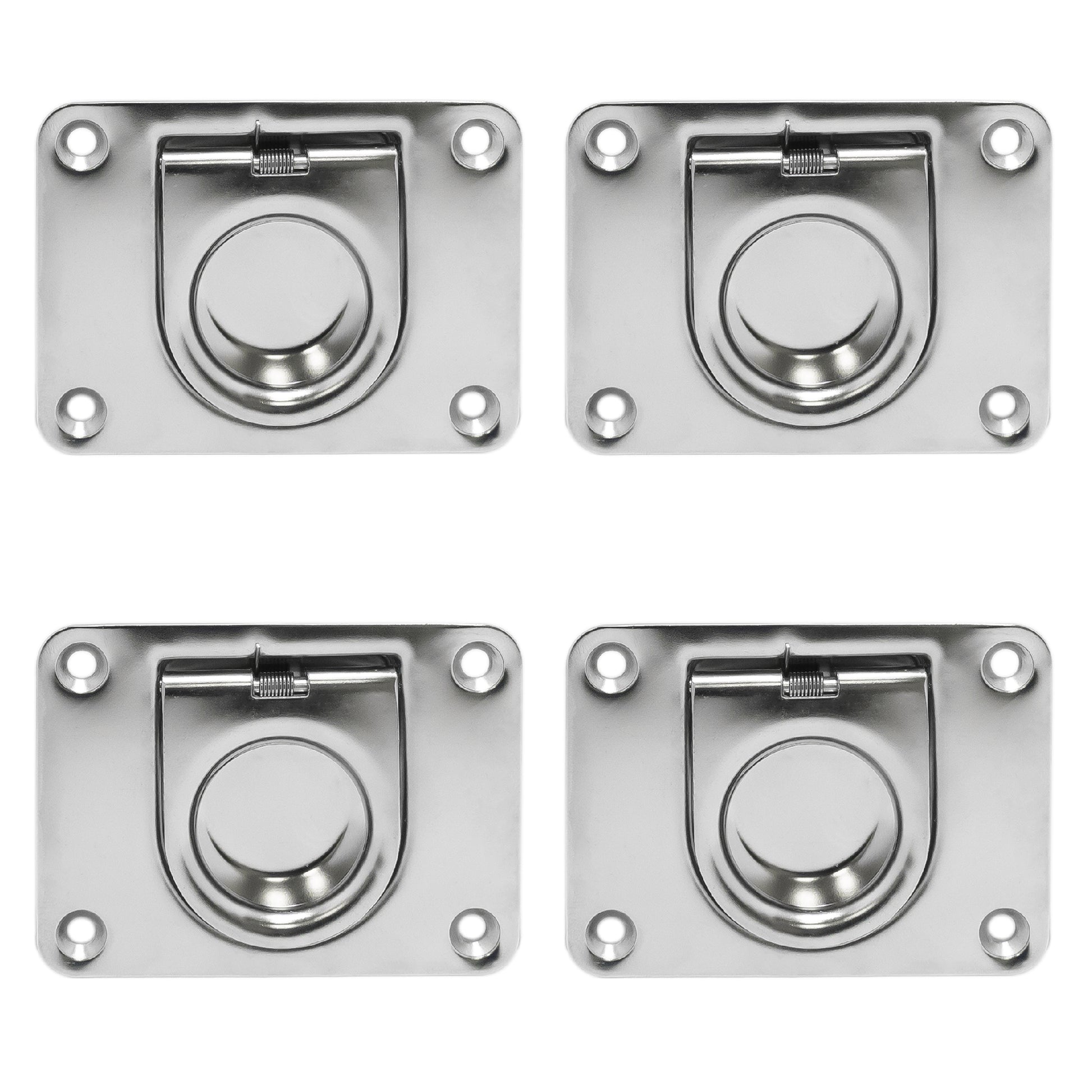 Rectangular Recessed Hatch, 3 x 2/14", Stainless Steel 4-Pack - FO912-M4 - Five Oceans