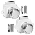 Keyless Push Button Latch, Stainless Steel, 2-Pack - FO92-M2 - Five Oceans