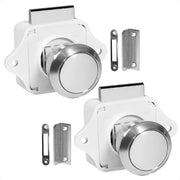 Keyless Push Button Latch, Stainless Steel, 2-Pack - FO92-M2 - Five Oceans