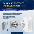 Keyless Push Button Latch, Stainless Steel, 2-Pack - FO92-M2 - Five Oceans