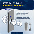 Keyless Push Button Latch, Stainless Steel - FO92 - Five Oceans