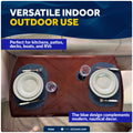 Placemats with Coasters Set, Blue, Non-Slip, Waterproof, 4-Pack - FO94 - Five Oceans