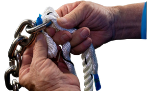 Splicing the rope by hand