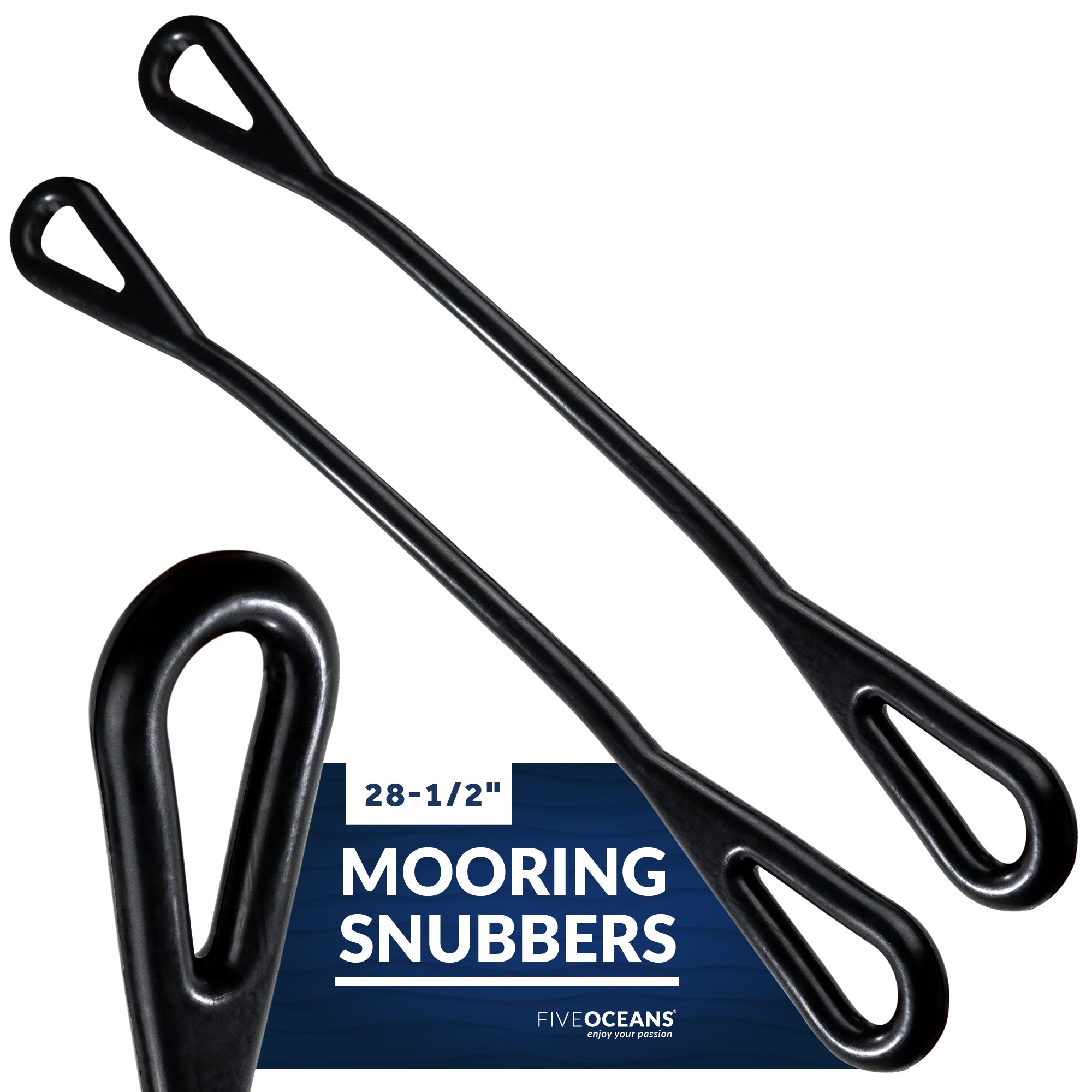 Boat Rubber Mooring Snubber, 28-1/2", 2-Pack - FO102-M2