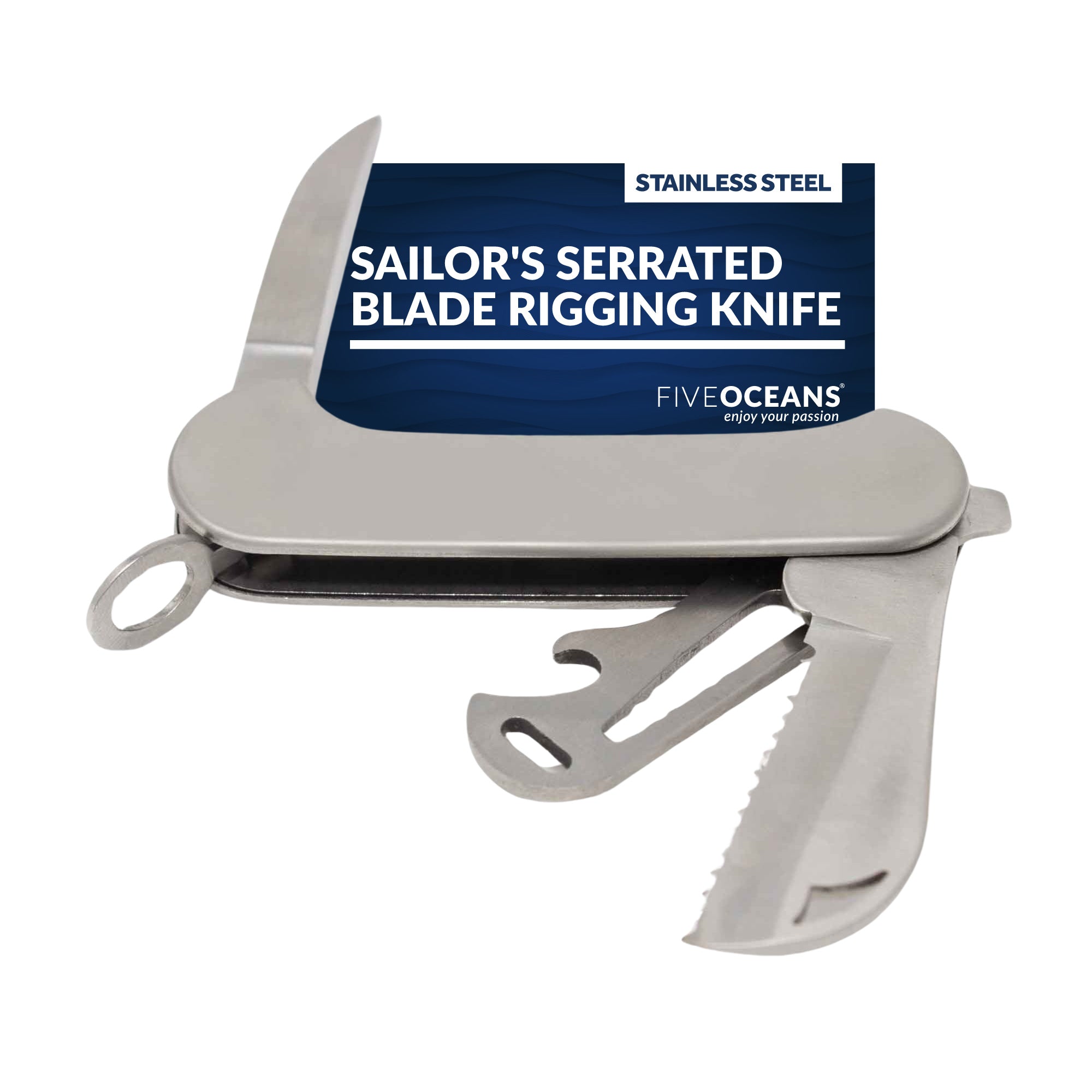 Sailor's Serrated Blade Rigging Knife - FO124