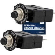 Terminal Circuit Breaker, 15 Amp 2-Pack - FO1432-M2 - Five Oceans
