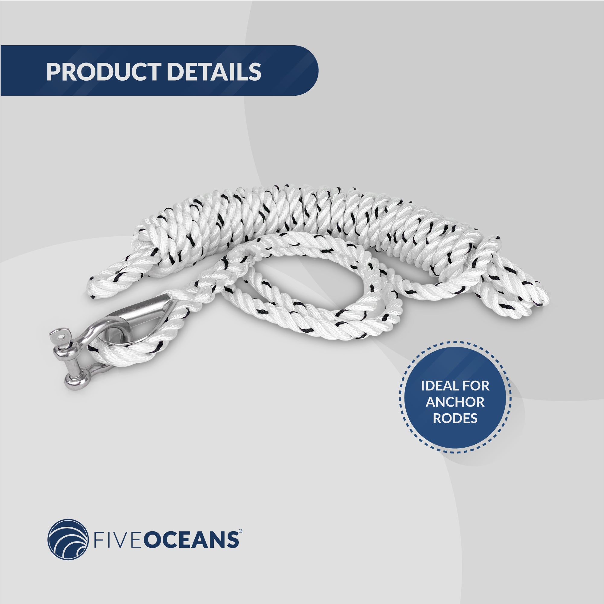 Five Oceans Wire Rope Thimble 1/2 inch Stainless Steel AISI316 FO-1445