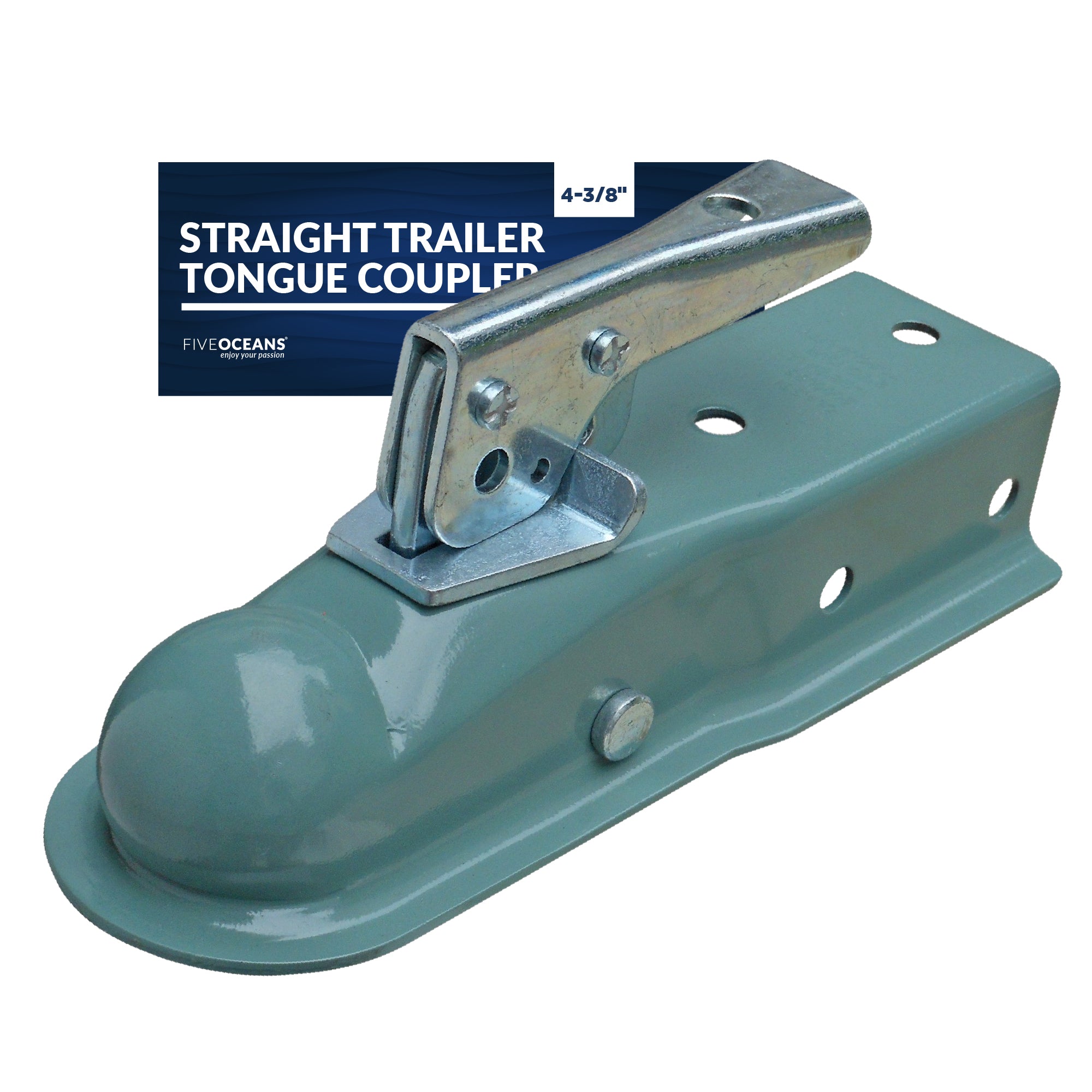 Straight Trailer Tongue Coupler - FO1455 - Five Oceans
