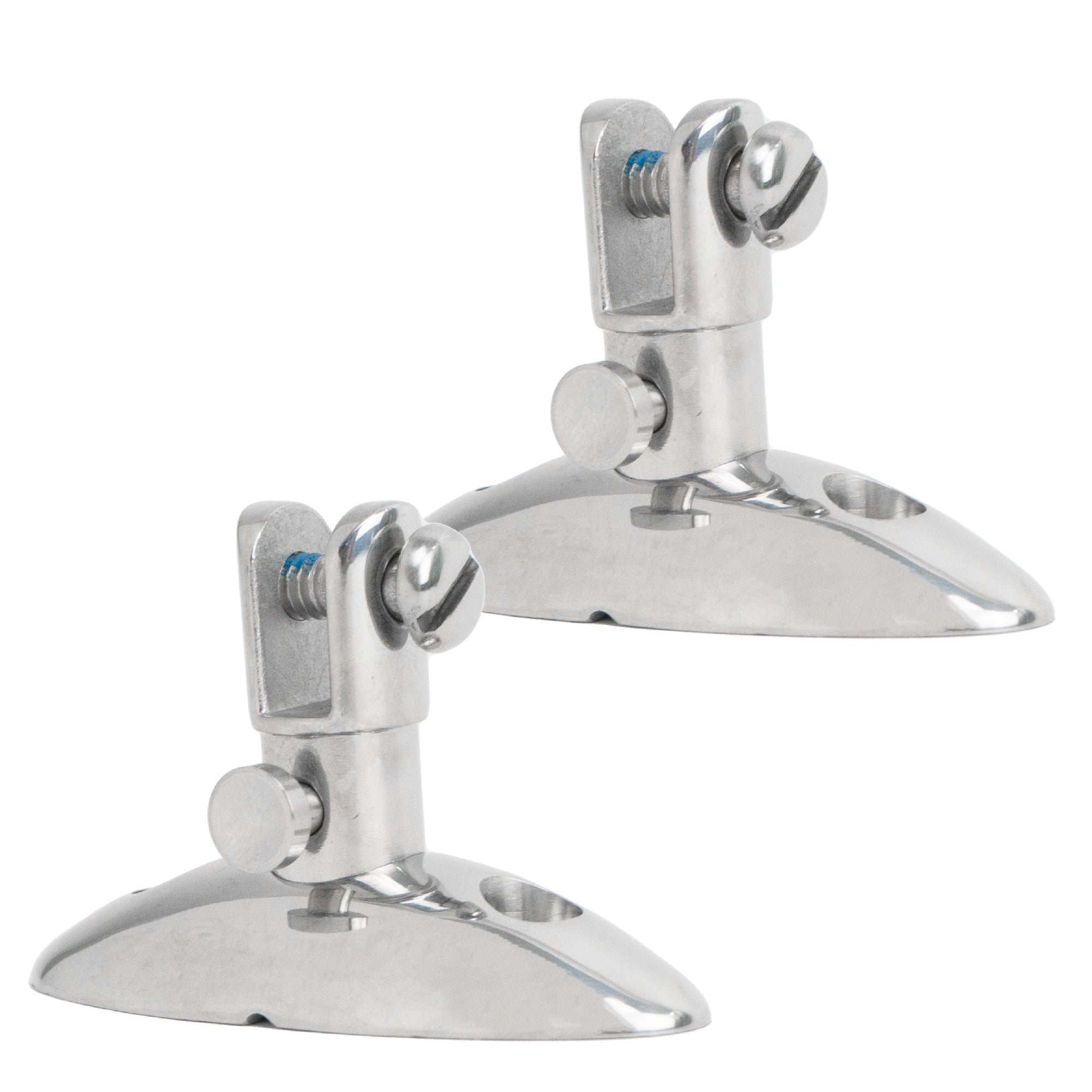 Bimini Quick Release Swivel Deck Hinge, Stainless Steel 2-Pack - FO1529-M2 - Five Oceans