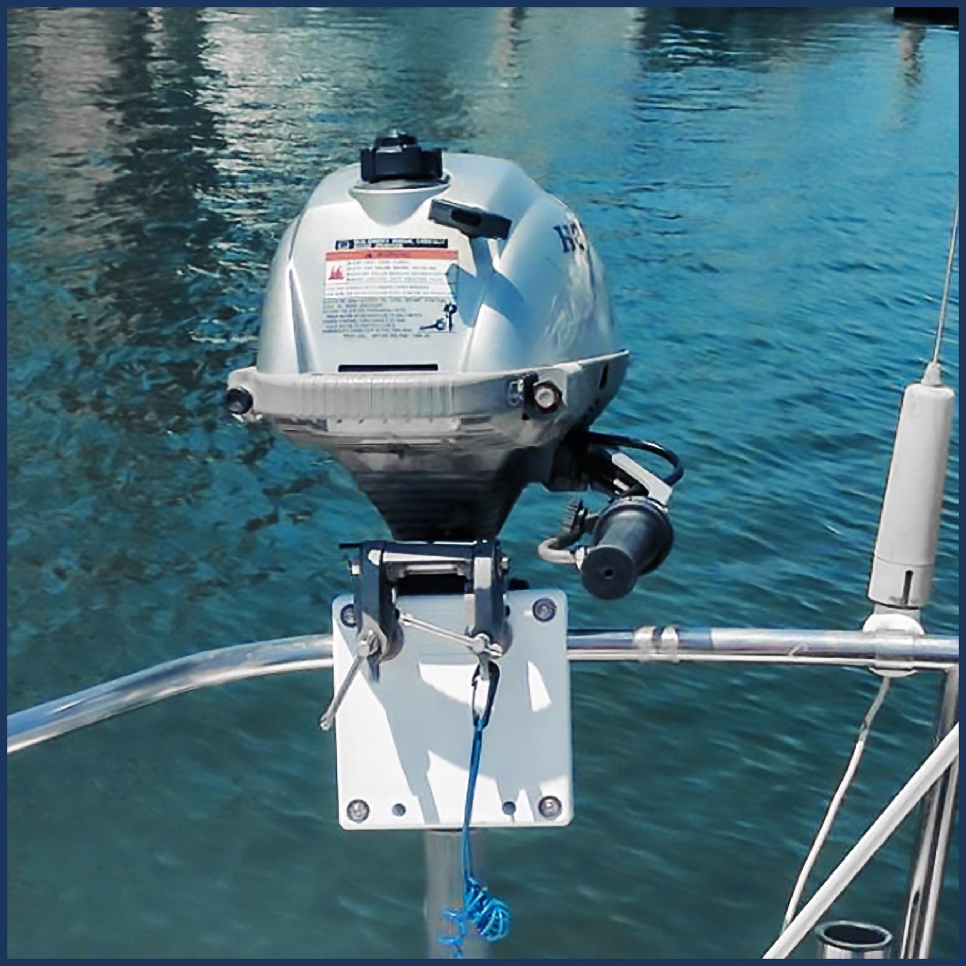 Rail-Mount Outboard Motor Bracket - FO1586 - Five Oceans