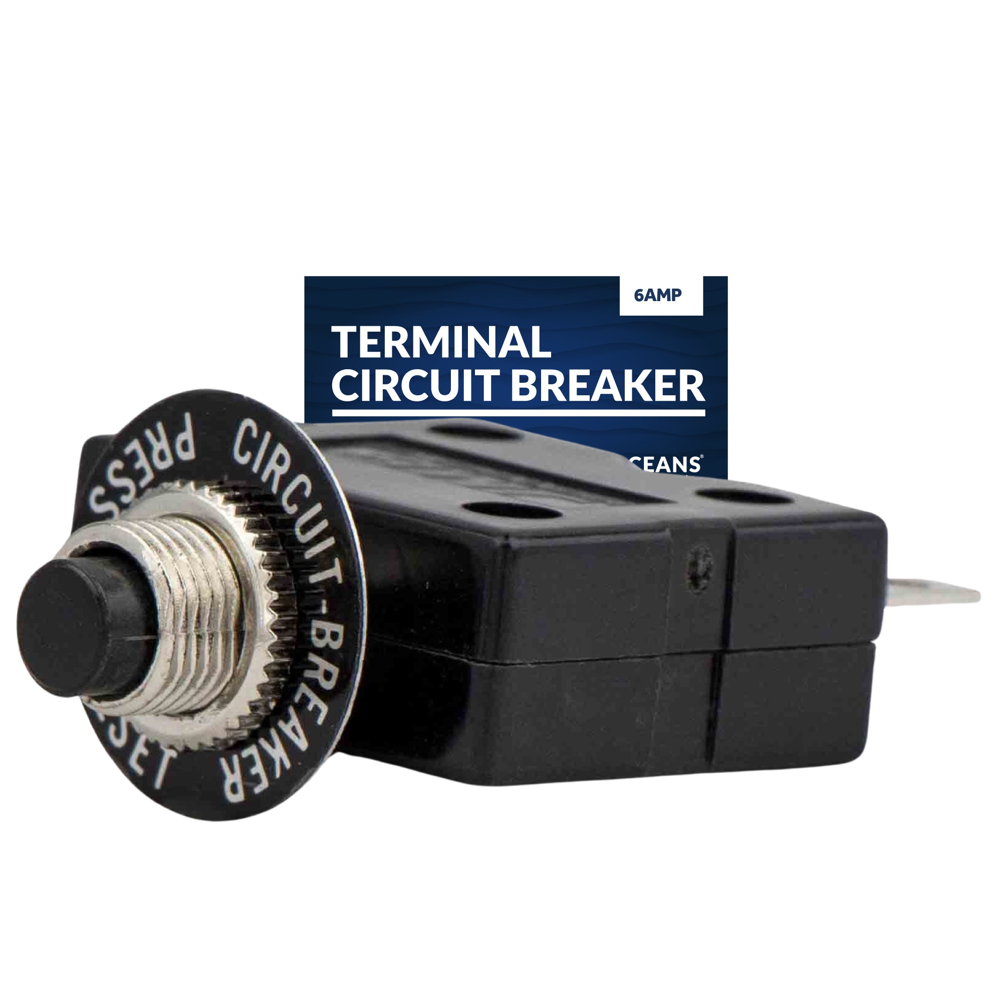 Terminal Circuit Breaker with Reset Button, 6 Amp - FO1679