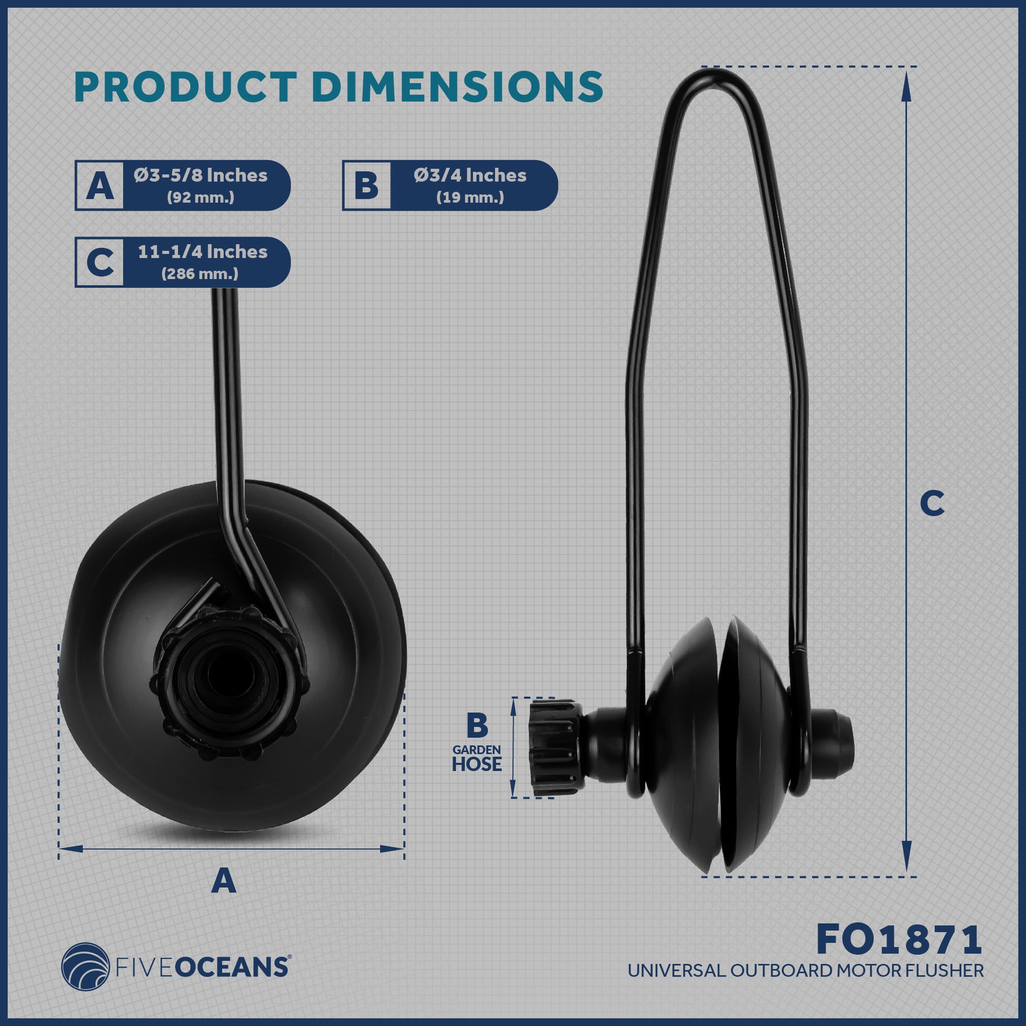 Outboard Motor Muffs 6-Pack - FO1871-M6 - Five Oceans