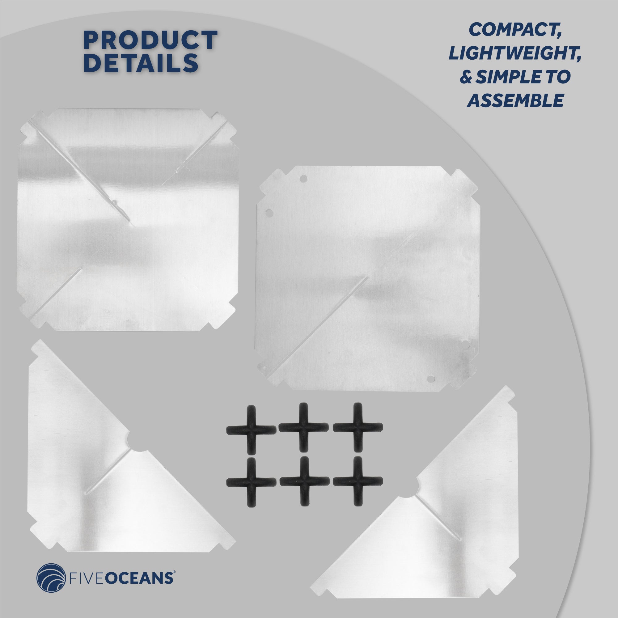 Aluminum Radar Reflector for Boats, 12" - FO2316 - Five Oceans