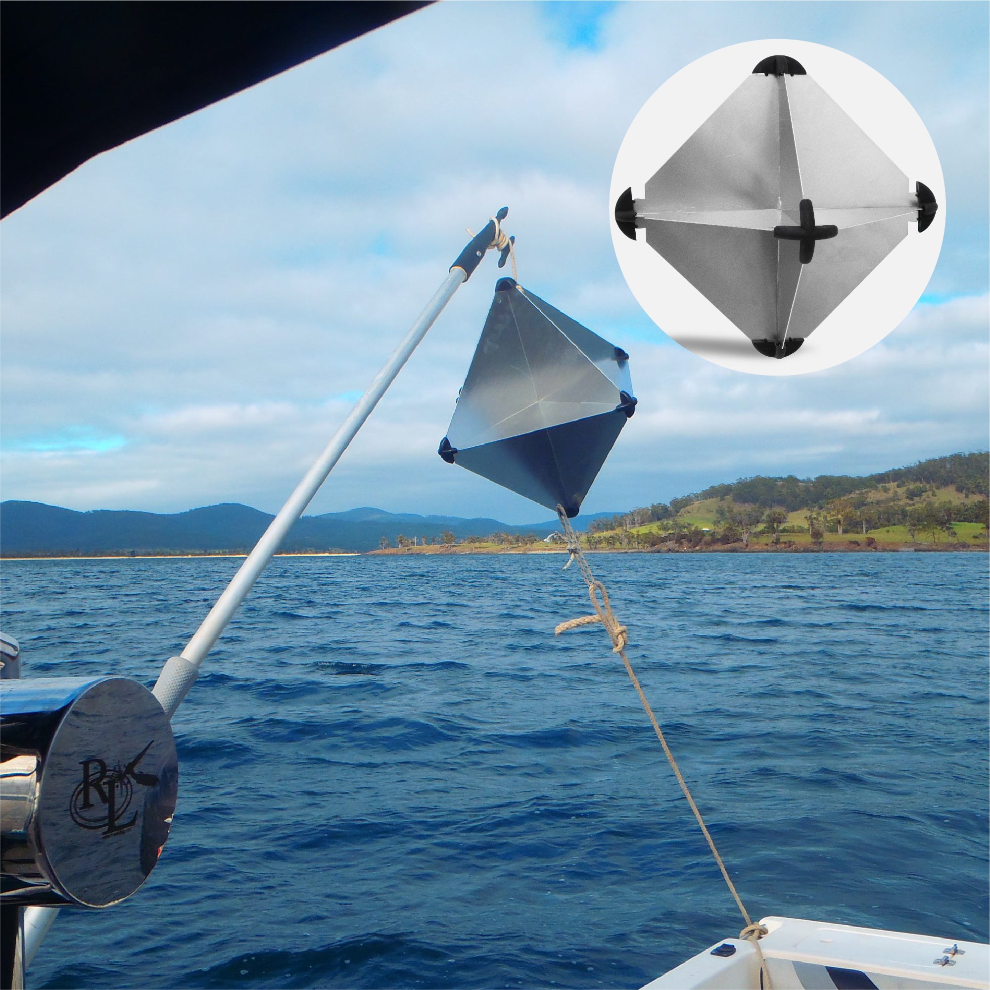 Aluminum Radar Reflector for Boats, 12" - FO2316