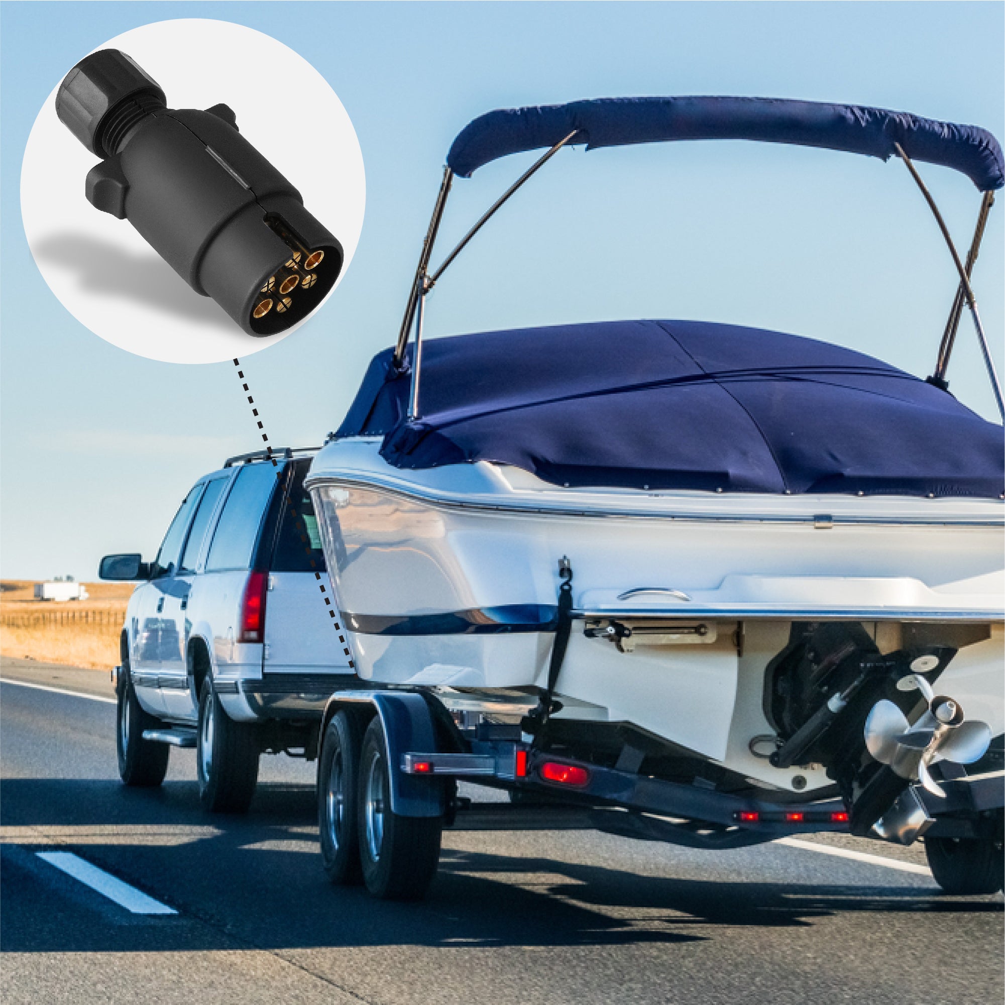 7-Way Trailer Plug - FO2354 - Five Oceans